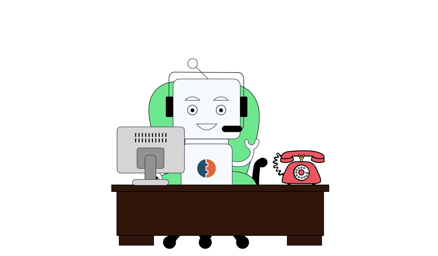 Робот Platex. Контакт-центр - лицо оператора связи.